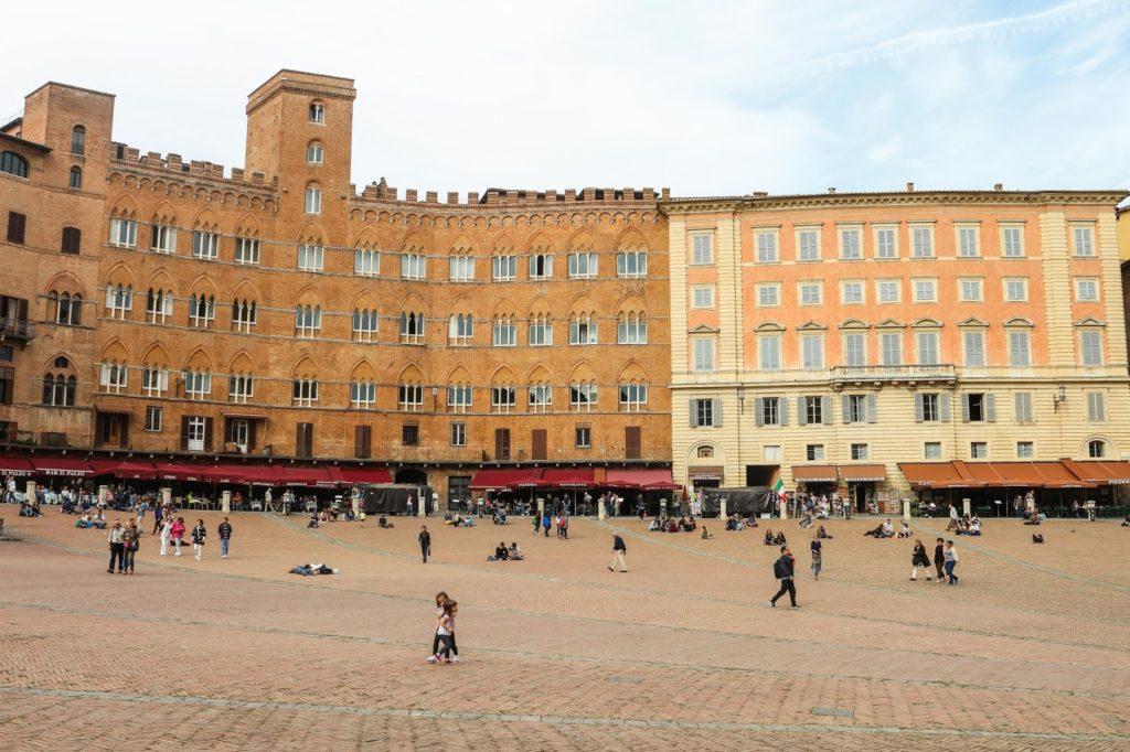 View of the Piazza del Campo