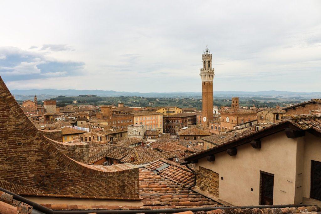 Views of Siena from the Duomo in the Cathedral