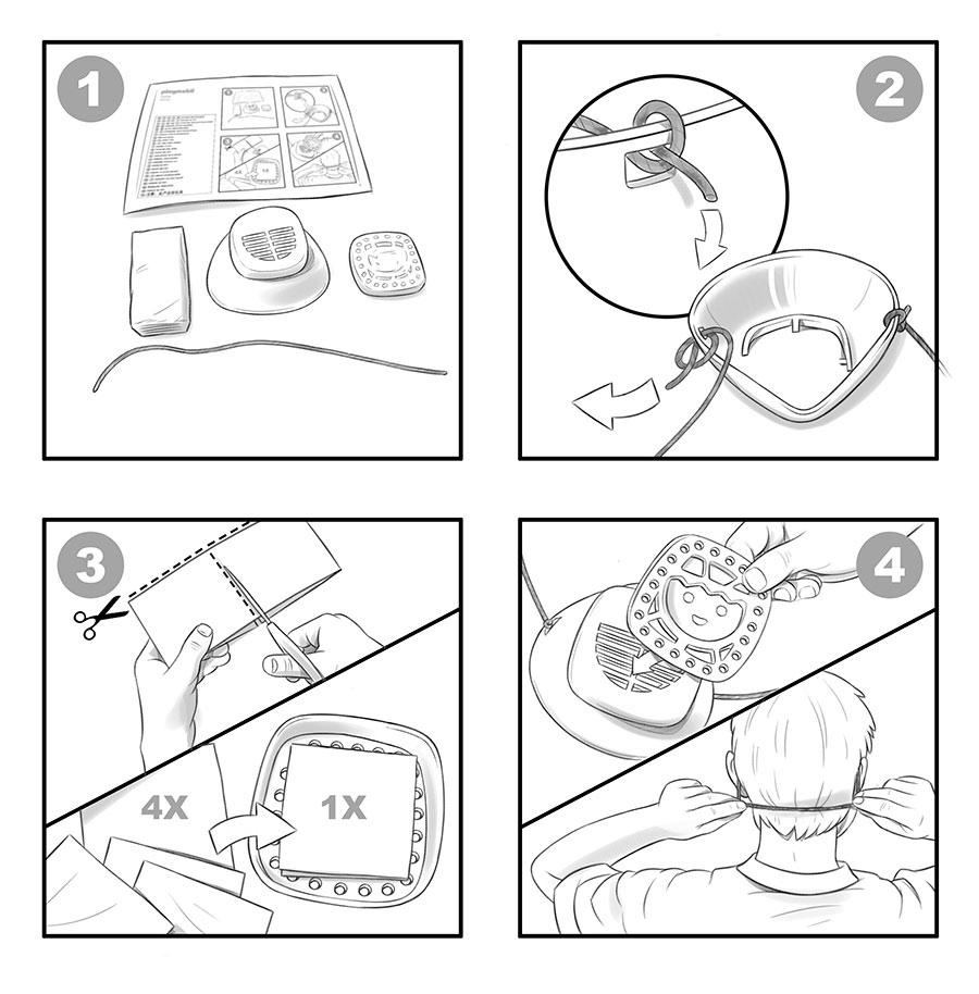 Instructions to use the mask